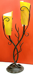 Nyree CollectionDouble Table Lamp Yellow