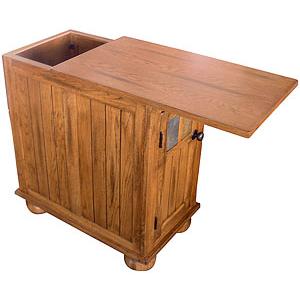 Rustic OakSliding Top Cabinet