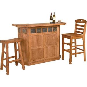 Rustic OakServing Bar