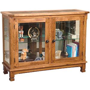 Rustic OakConsole Curio