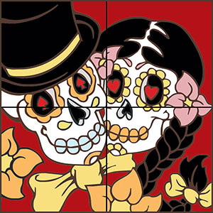 Day of the DeadCeramic Tile Mural