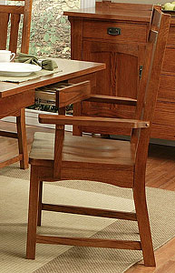Saddle-Seat Arm Chair