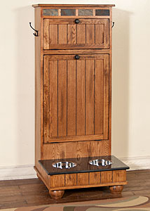 Rustic OakPet Station