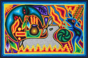 Huichol Yarn Painting