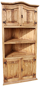 Lg. Corner Bookcase