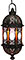 Fiesta Lantern w/Amber Glass