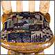 48 Upholstered Log Bench - Clear Finish