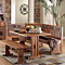 Breakfast Nook Set w/Table & Side Bench