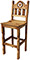 Tall Texas Bar Stool w/Inlaid Marble