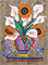 Flowers and Birds Bark Painting