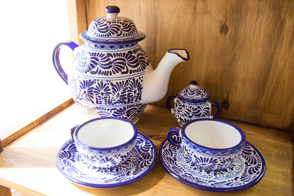 Puebla Talavera Tea Set