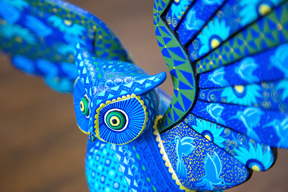 Oaxacan Woodcarvings Close-Up