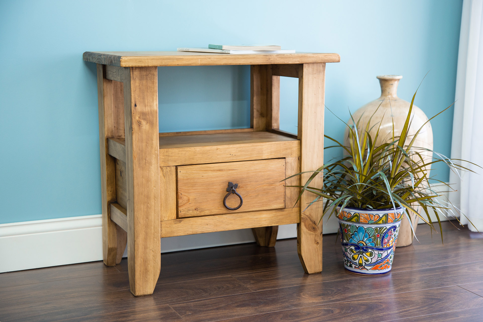 Rustic Pine End Table