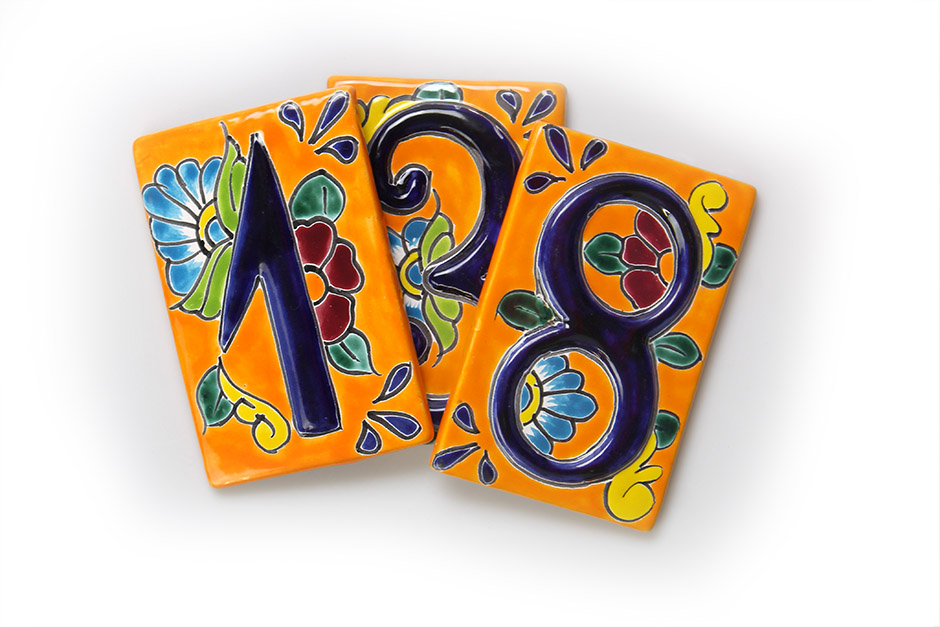 Talavera House Numbers