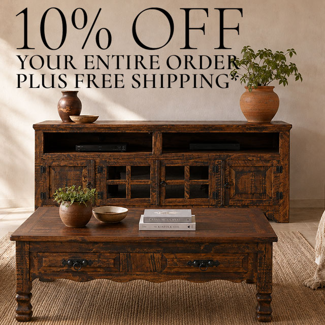 10% off your entire order + free shipping*