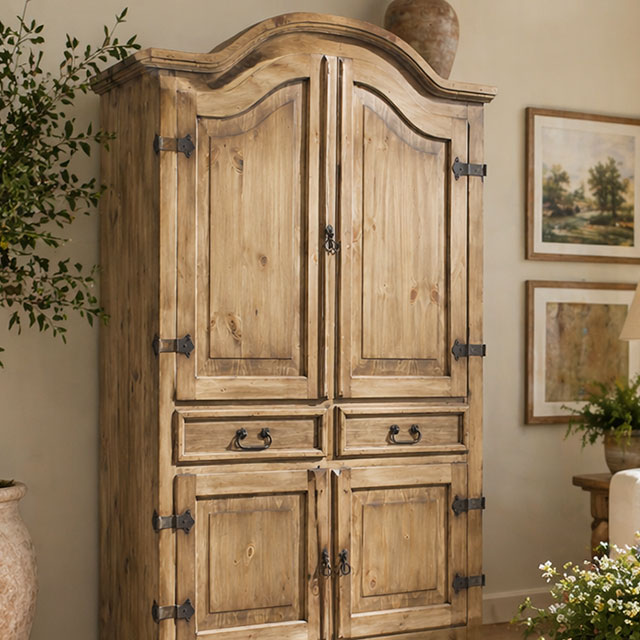 Rustic Pine Collection Sierra Armoire.