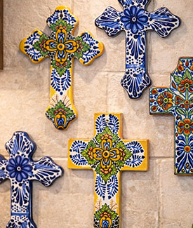 handmade talavera crosses