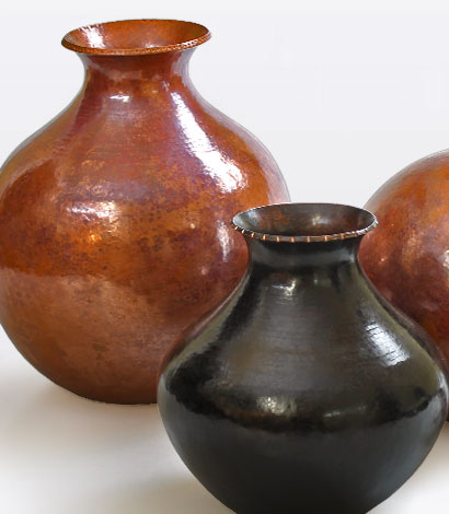 Artisan Copper Vases