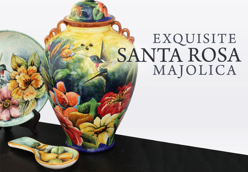 Exquisite Santa Rosa Majolica