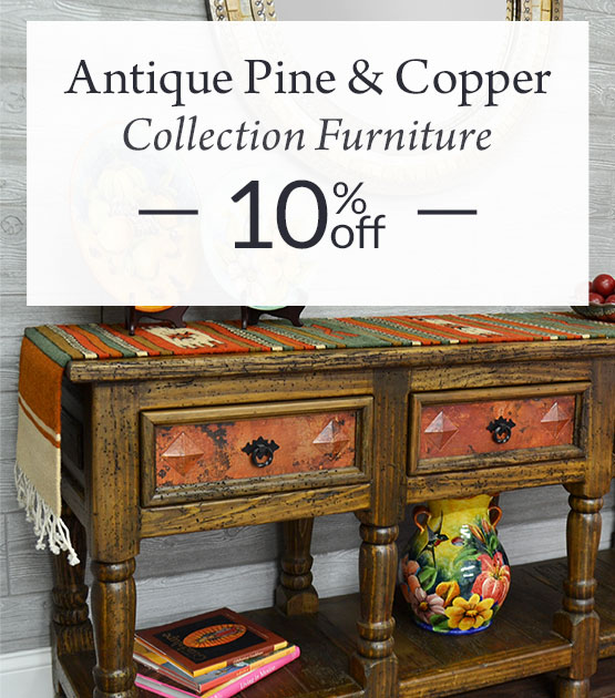 10% Off Antique Pine & Copper