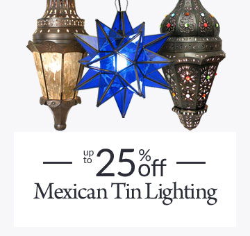 Up to 25% Off Mexican Tin Lighting