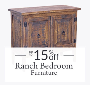 Up to 15% Off Ranch Bedroom Furniture