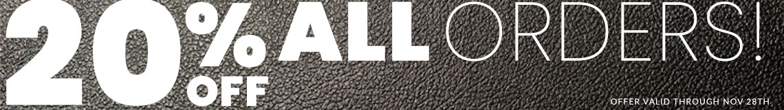 Black Friday Starts Now - 20% Off All Orders!