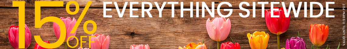 Transition To Spring - 15% Off Sitewide!