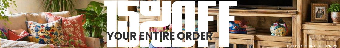 15% Off Your Entire Order for Spring!