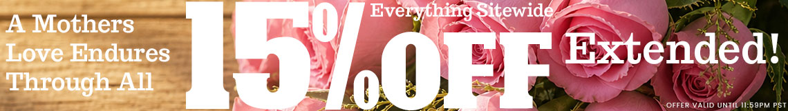 Be the favorite this year - 15% Off Everything Sitewide, Extended!