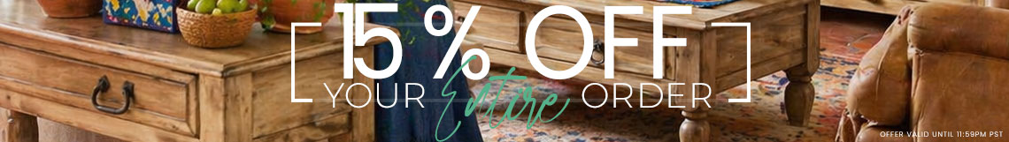 Summer’s here, So are savings 15% off Your Entire Order!