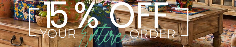 Summer’s here, So are savings 15% off Your Entire Order!