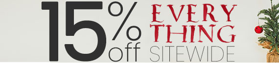 Take your Christmas shopping over the finish line - 15 Everything Sitwide!