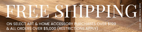 Free Shipping on select purchases*