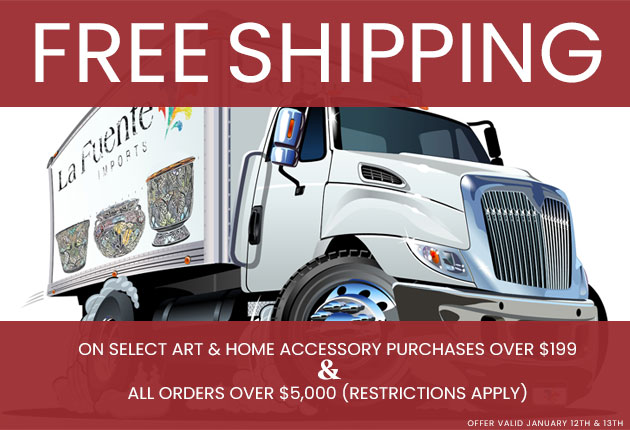 Free Shipping on select Art & Home Accessory purchases over $199.