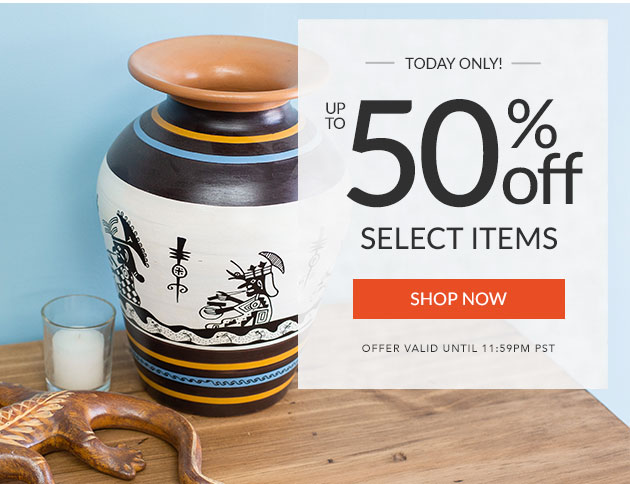 Ends Tonight - Up to 50% Off Select Items