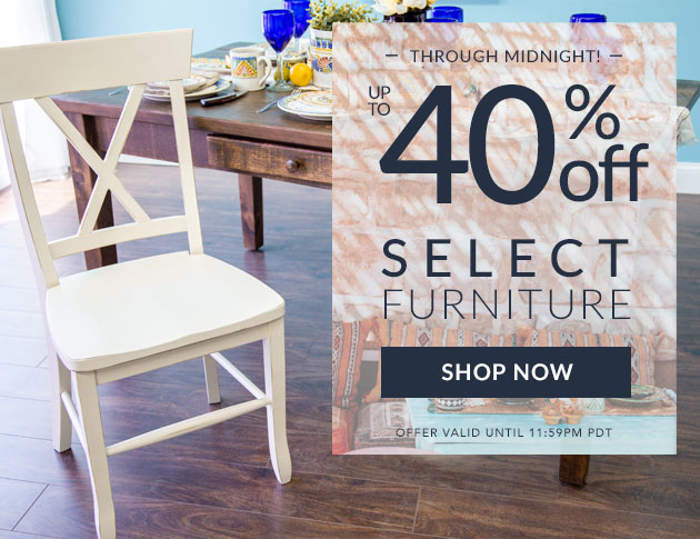 Up to 40% Off Select Furniture