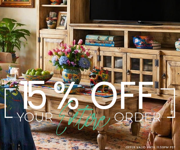 15% Off Your Enitre Order