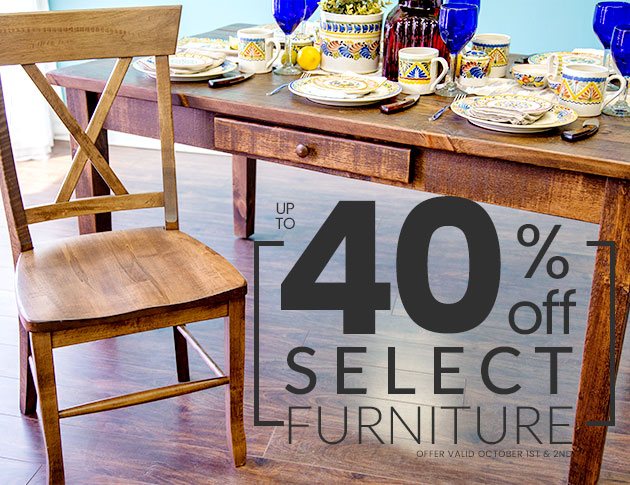 Up to 40% Off Select Furniture