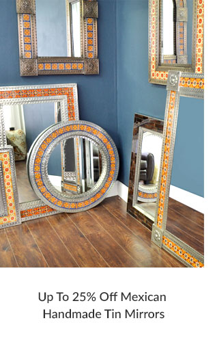 Up To 25% Off Mexican Handmade Tin Mirrors