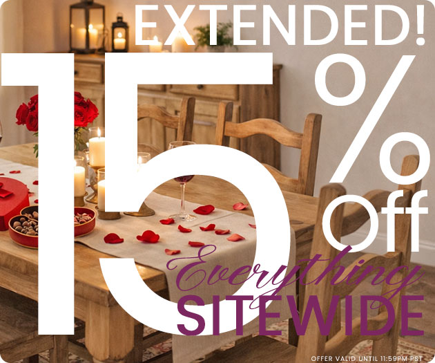 Extended! 15% Off Everything SItewide