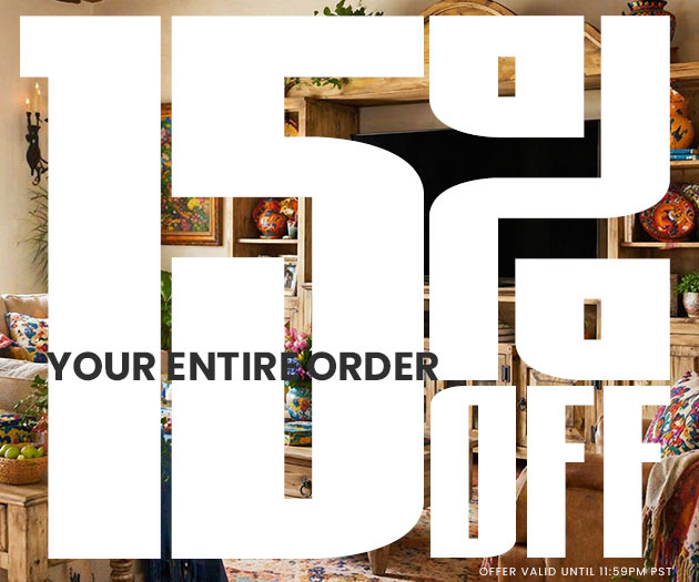 15% Off Your Entire Order