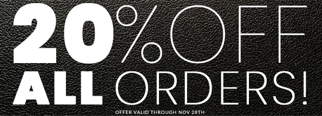 20% Off All Orders