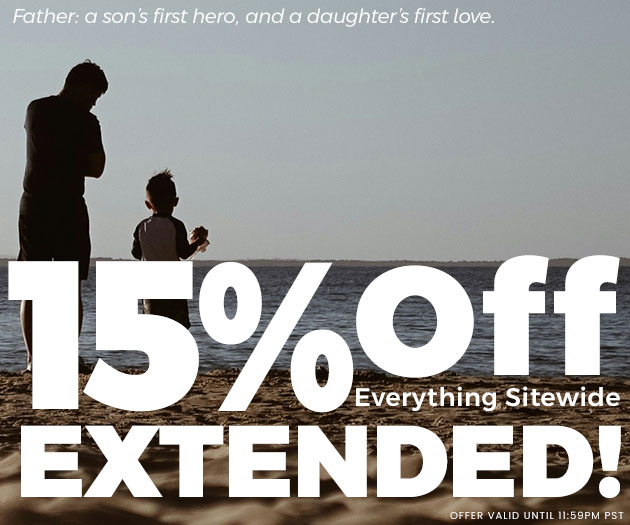 15% Off Everything Sitewide Extended!