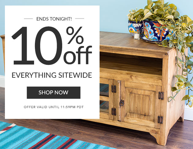 10% Off Everything Sitewide - Ends Tonight!