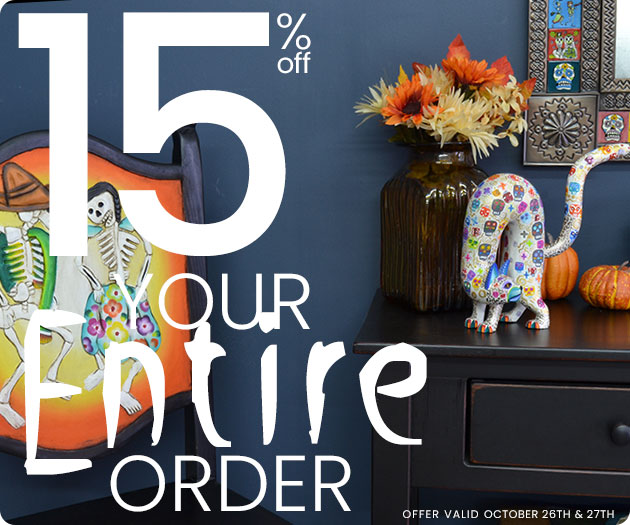 15% Off Your Entire Order
