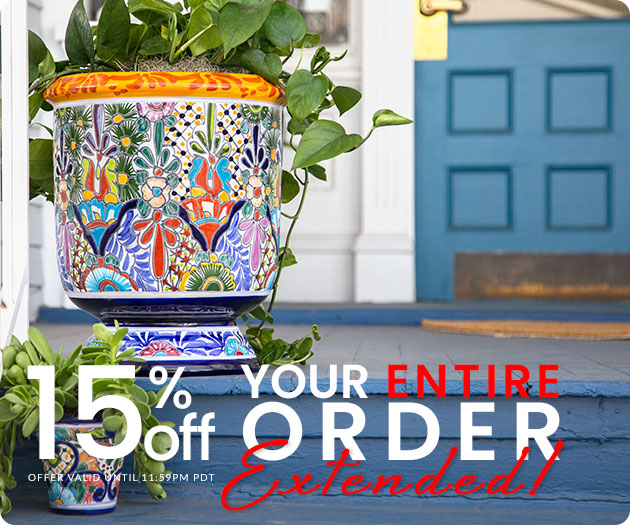 15% Off Your Entire Order, Extended!