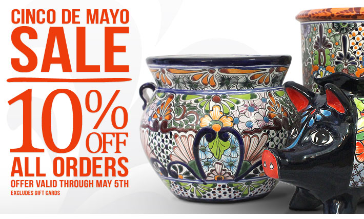 Cinco de Mayo Sale 10% Off All Orders