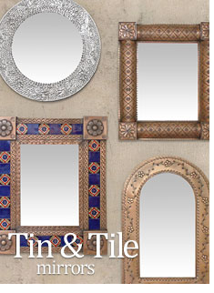 Tin and Tile Mirrors