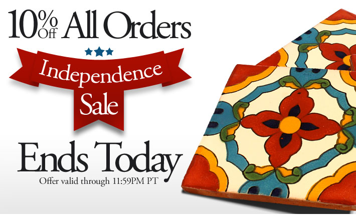 4th of July Sale Ends Today - 10% Off All Orders